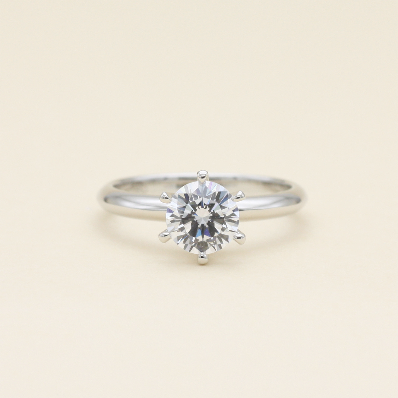 1ct 6Prong Solitaire Ring_CZ
