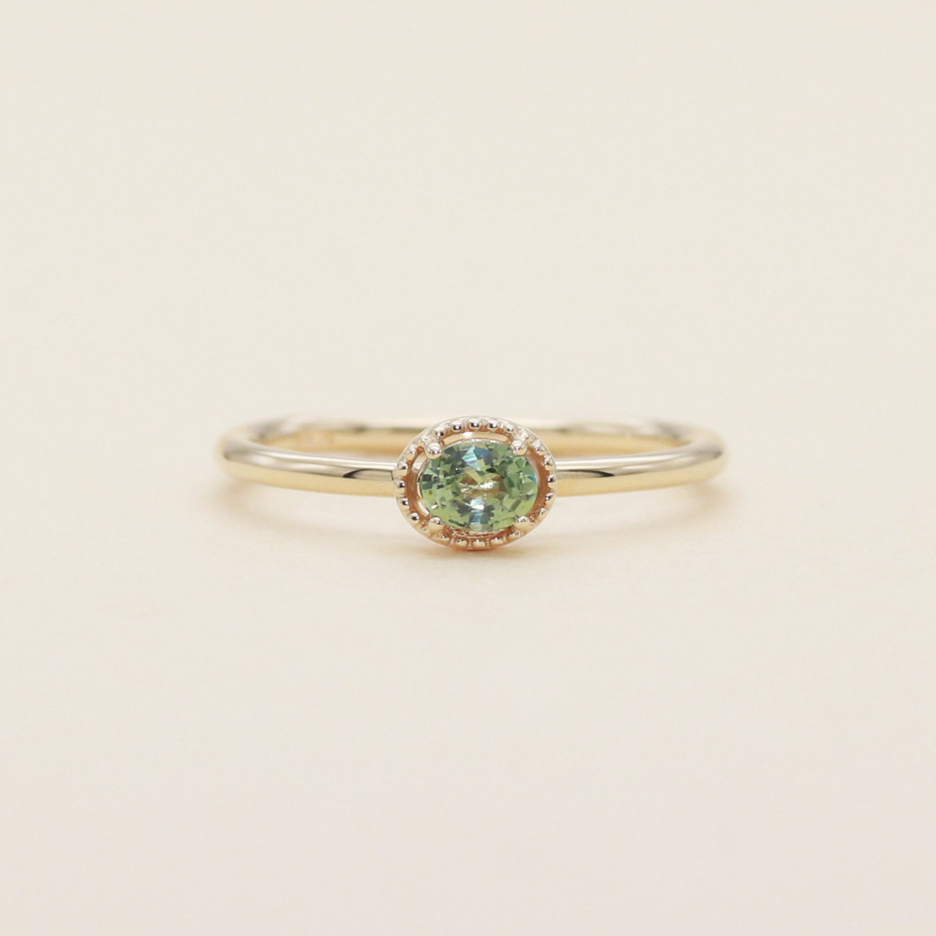 Peony Oval Stone Ring_GR
