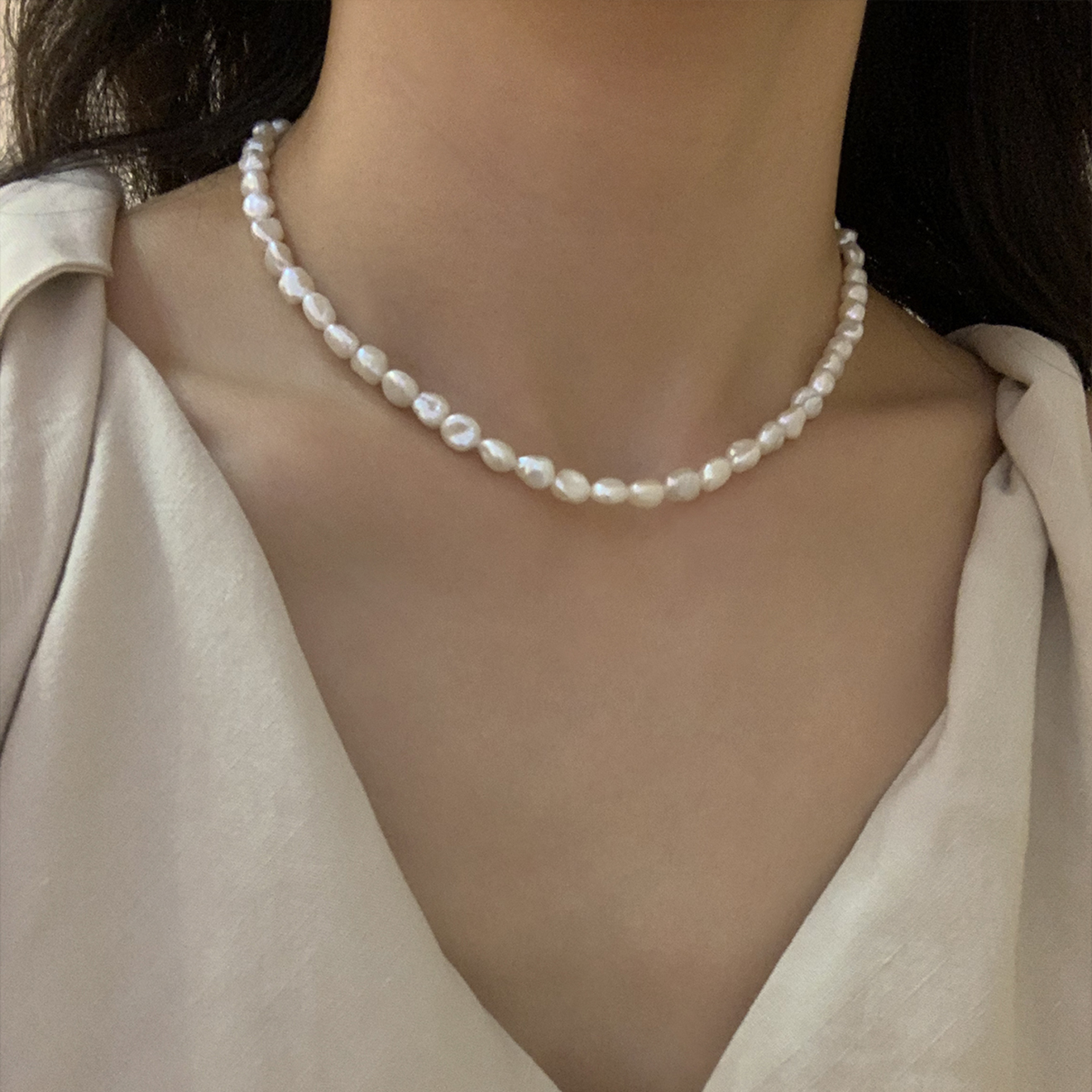 6.5 Keshi Pearl Necklace