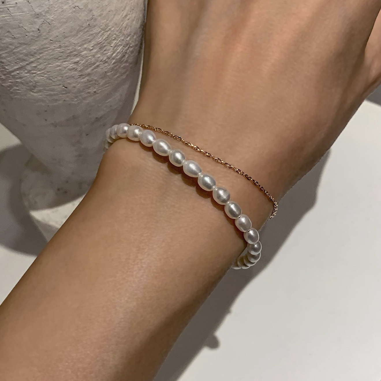 Baroque Pearl Strand Bracelet 4.0