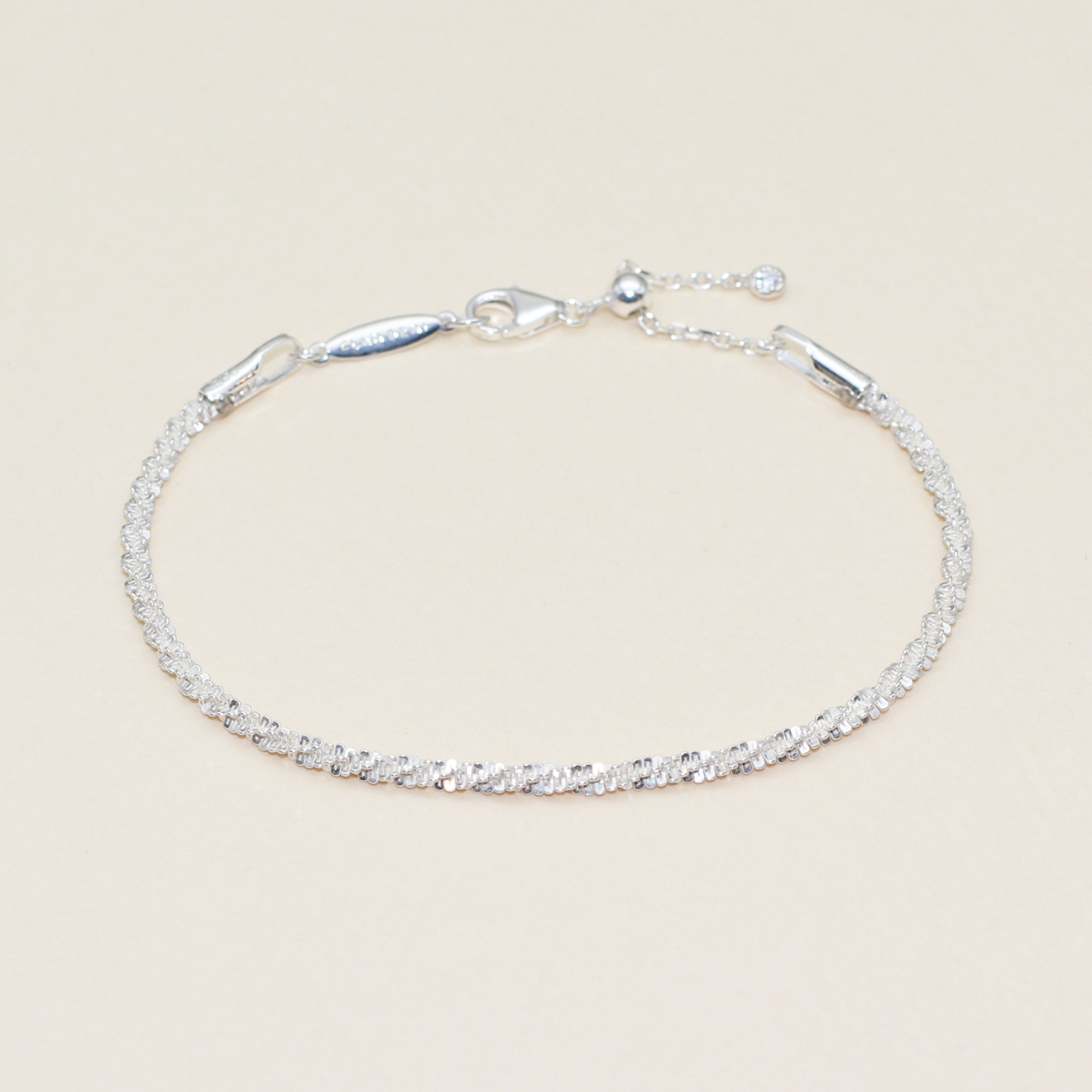 Shimmering Silver Bracelet