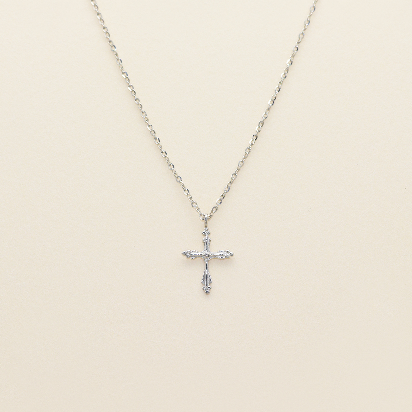Antique Cross Clarinet Necklace