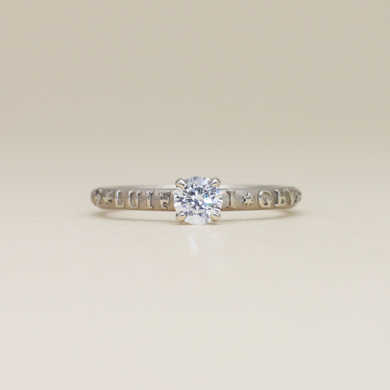 Poesy 0.3ct Propose Ring