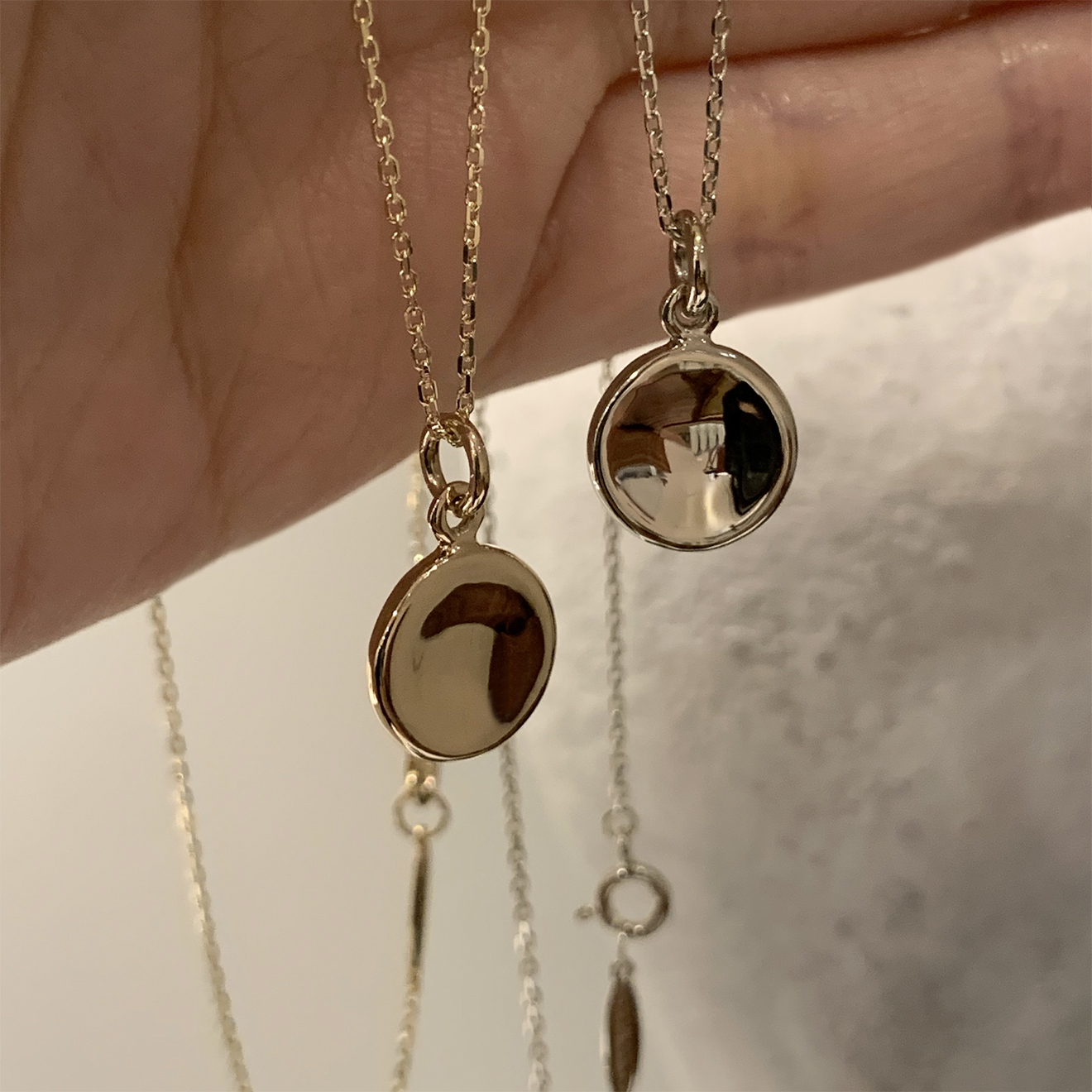 Pebble Coin Necklace_SV