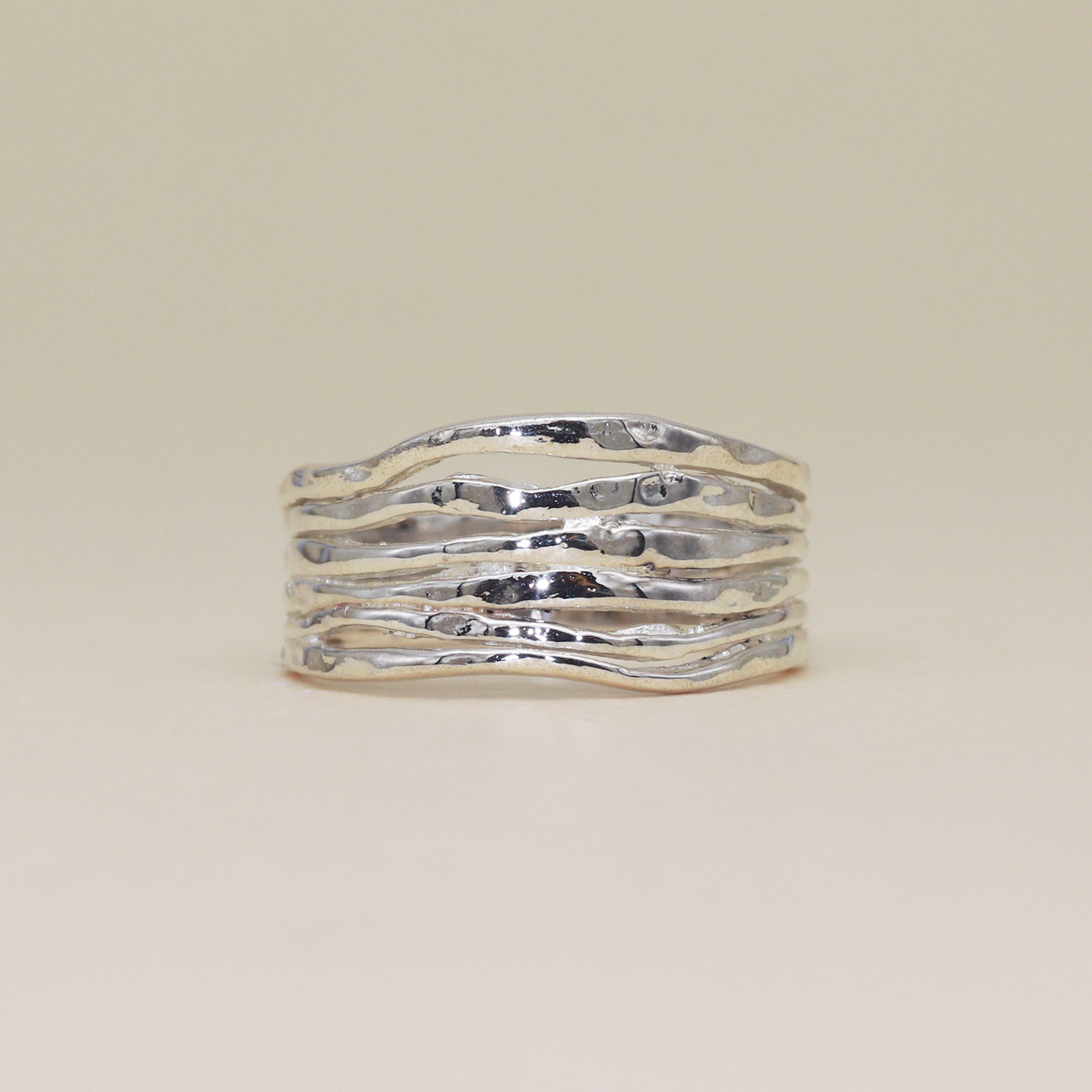 Hammered Crepe Ring
