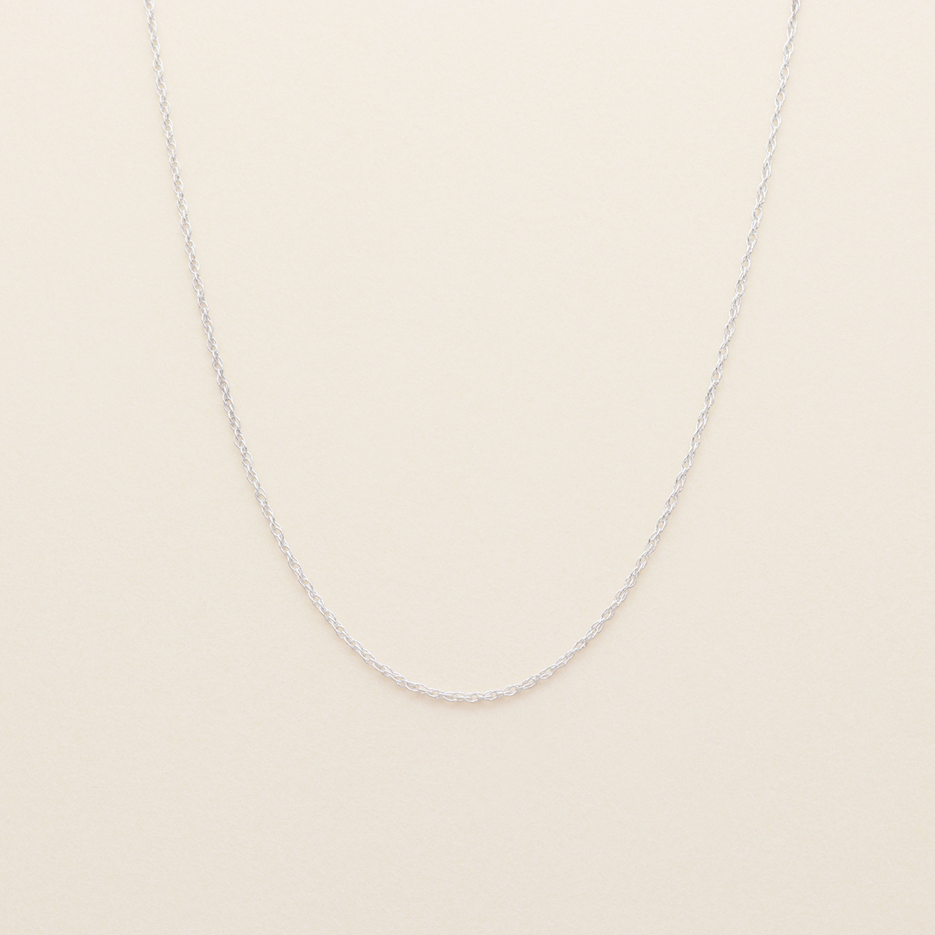 Twirly Silver Chain Necklace
